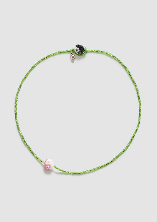 Simple Green Yin Yang Necklace