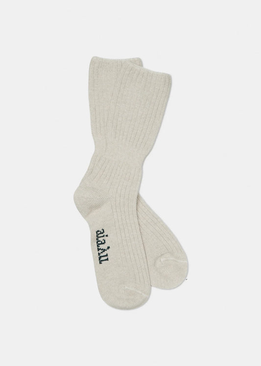 Cashmere Rib Socks