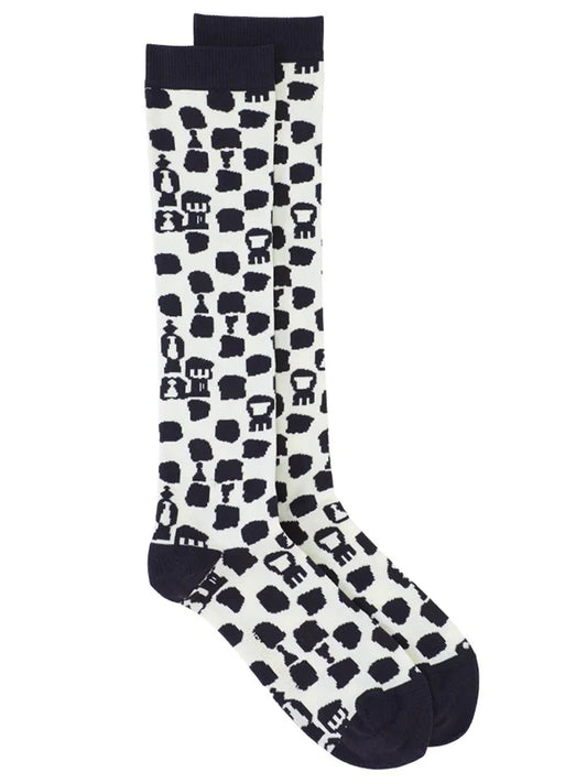 Chess Transparent Socks Femme