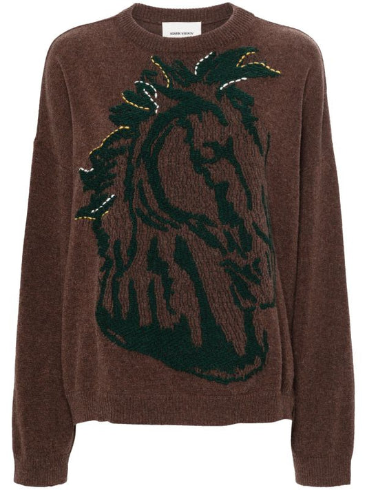 Horse Head Knit Jumper