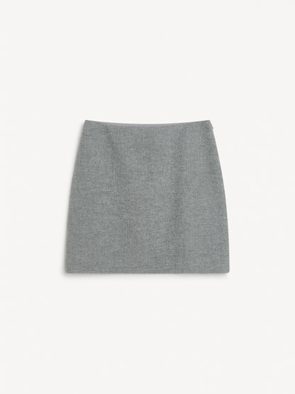 Chambray Mini Skirt