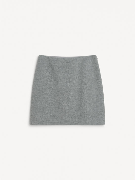 Chambray Mini Skirt