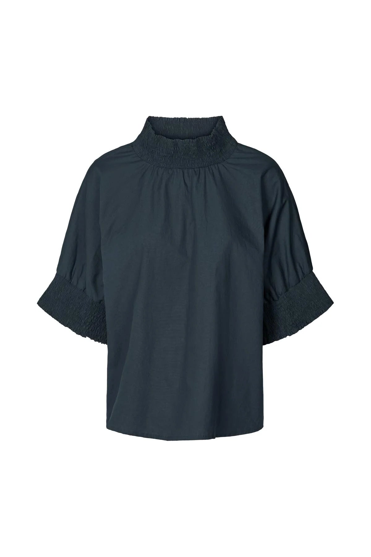 Oona Poplin Shirring Blouse