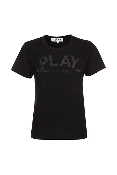 Play T-shirt Text Dame