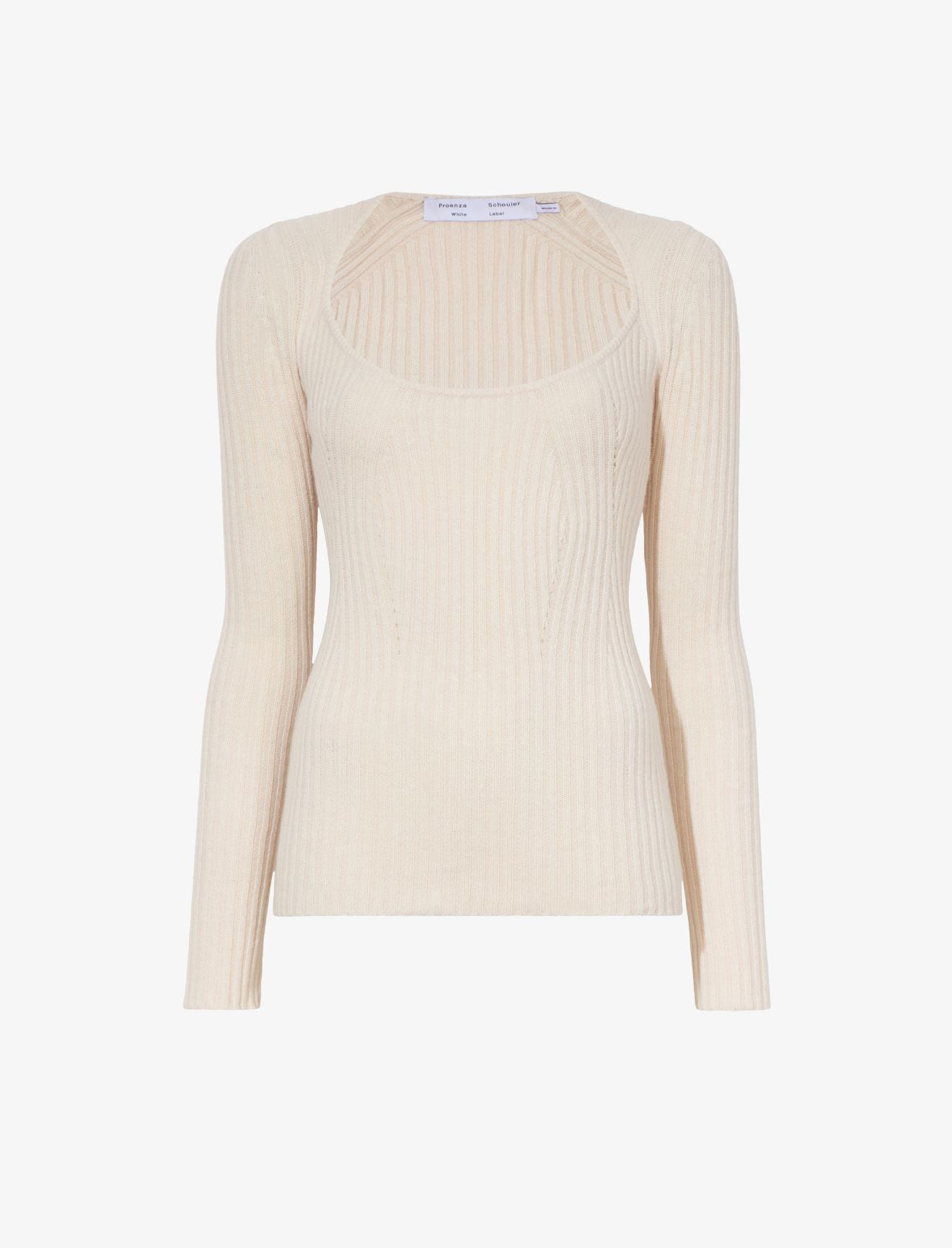White Label Plated Rib Sweater