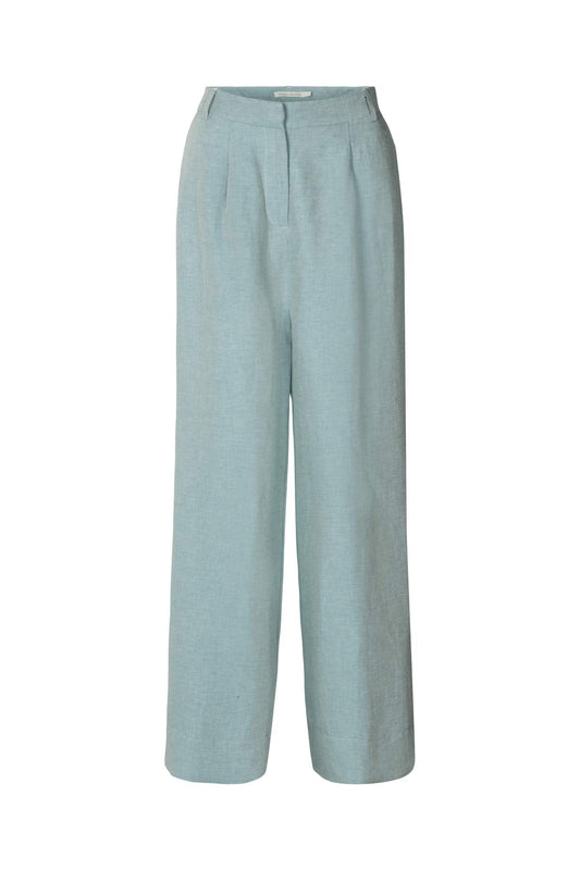 Briana Linen Tailoring Wide Pant